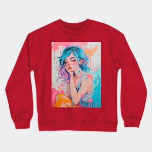 Dreamer In Pastels Crewneck Sweatshirt